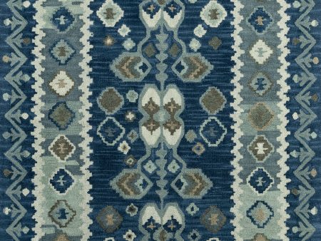 Momeni Tangier TAN-1 Blue Area Rug Online now