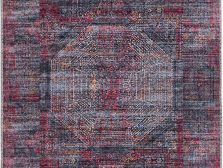 Unique Loom Mangata T-MNG1 Red and Black Area Rug For Cheap