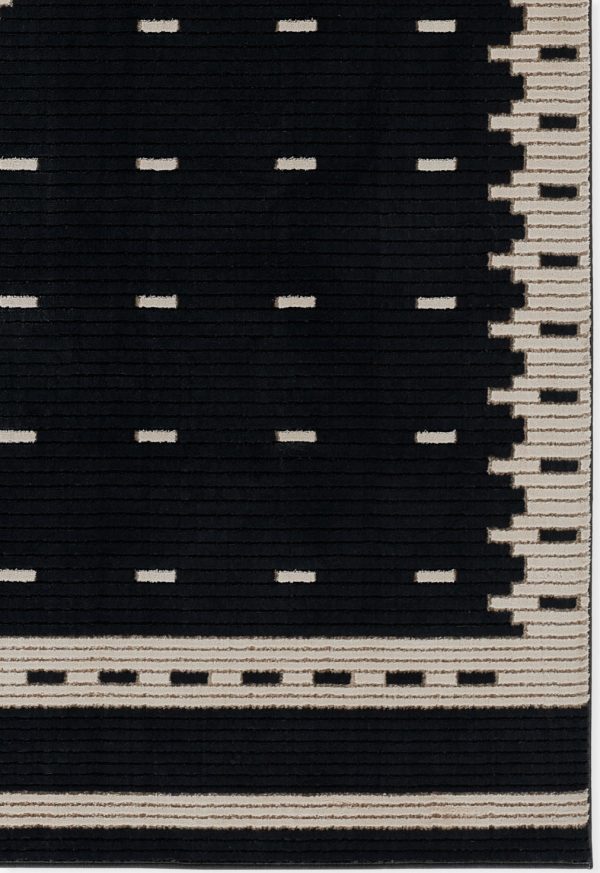 Momeni Noho NO-06 Black Area Rug For Sale