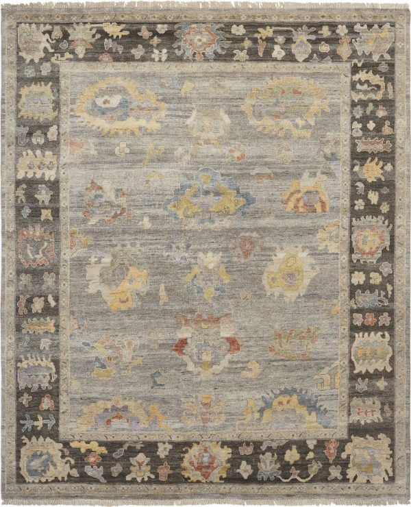 Ancient Boundaries Aquilla AQU-04 Grey Flannel Bark Area Rug on Sale