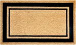 Trans Ocean Natura 2232 48 Double Border Black by Liora Manne For Sale