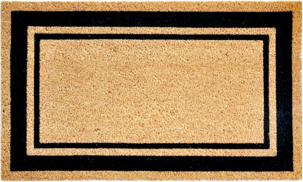 Trans Ocean Natura 2232 48 Double Border Black by Liora Manne For Sale