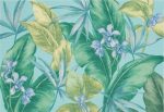 Trans Ocean Illusions 3308 04 Tropical Leaf Blue by Liora Manne on Sale