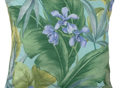 Trans Ocean Illusions 3308 04 Tropical Leaf Blue by Liora Manne on Sale