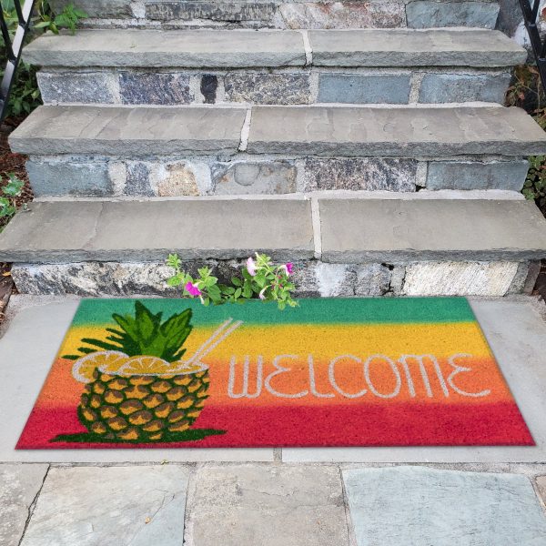 Trans Ocean Natura 2096 24 Welcome Pineapple Red by Liora Manne Discount