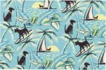 Trans Ocean Illusions 3299 17 Aloha Dogs Blue by Liora Manne For Discount