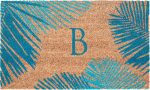 Trans Ocean Dwell 9003 03B Palm Border Blue by Liora Manne Online Hot Sale