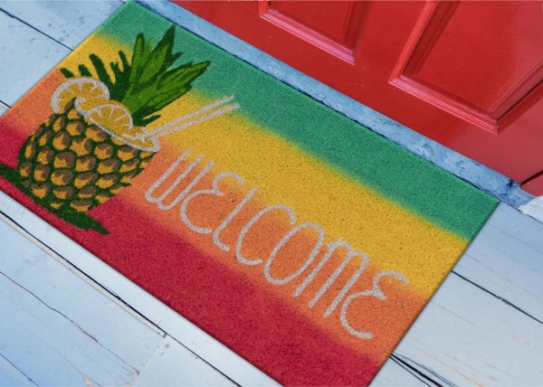 Trans Ocean Natura 2096 24 Welcome Pineapple Red by Liora Manne Discount