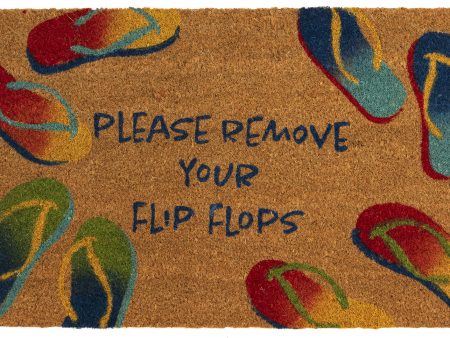 Trans Ocean Natura 2500 17 Remove Flip Flops Natural by Liora Manne Hot on Sale