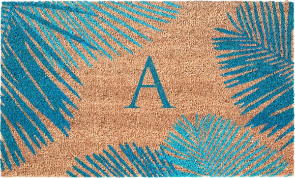 Trans Ocean Dwell 9003 03A Palm Border Blue by Liora Manne Online