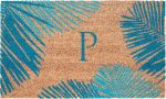 Trans Ocean Dwell 9003 03P Palm Border Blue by Liora Manne For Cheap