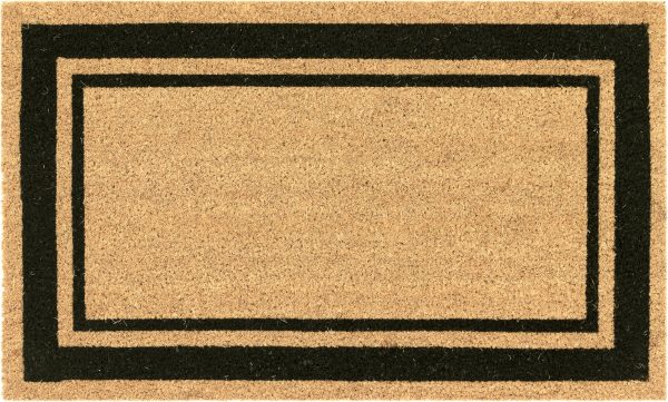 Trans Ocean Natura 2232 48 Double Border Black by Liora Manne For Sale