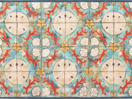 Trans Ocean Illusions 3300 04 Shell Tile Blue by Liora Manne Online Hot Sale