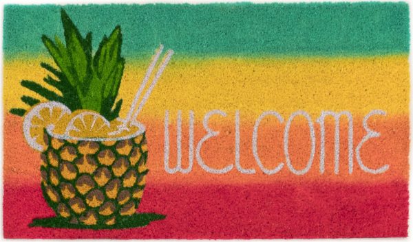 Trans Ocean Natura 2096 24 Welcome Pineapple Red by Liora Manne Discount