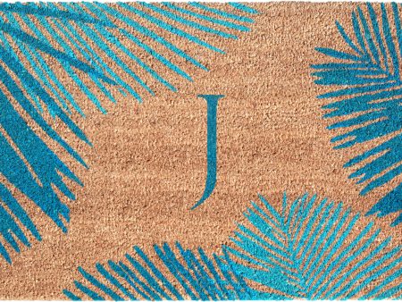 Trans Ocean Dwell 9003 03J Palm Border Blue by Liora Manne For Sale