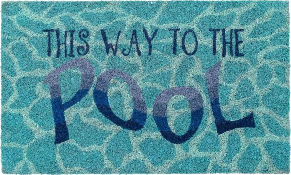 Trans Ocean Natura 2207 03 This Way To The Pool Blue by Liora Manne Fashion