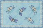 Trans Ocean Illusions 3310 23 Dragonflies Blue by Liora Manne Online now