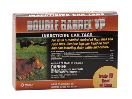 Double Barrel VP Insecticide Ear Tags 20 s 1 Count by Merck Animal Health Discount