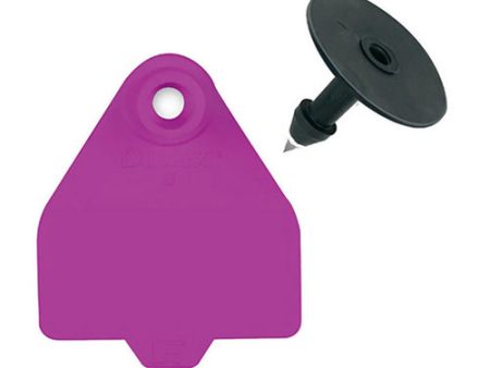 DuFlex Medium Blank Hog Cattle Tags Purple 25 s 1 Count by Destron Fearing Duflex Online now