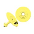 Allflex Global Small Round Numbered Tags 126-150 Yellow 1 Count by Allflex on Sale