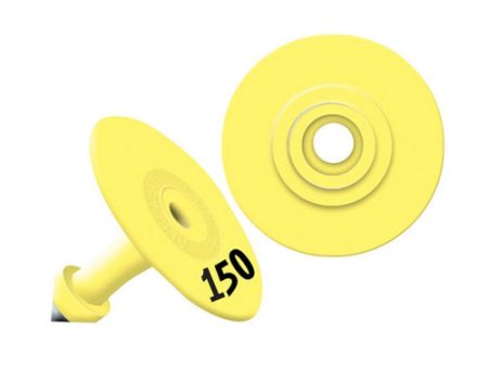 Allflex Global Small Round Numbered Tags 126-150 Yellow 1 Count by Allflex on Sale